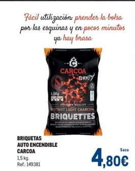 Oferta de Carcoa - Briquetas Auto Encendible por 4,8€ en Makro