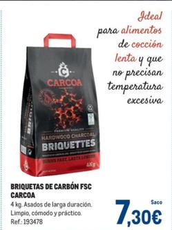 Oferta de Carcoa - Briquetas De Carbon FSC  por 7,3€ en Makro