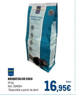 Oferta de Metro - Briquetas De Coco por 16,95€ en Makro