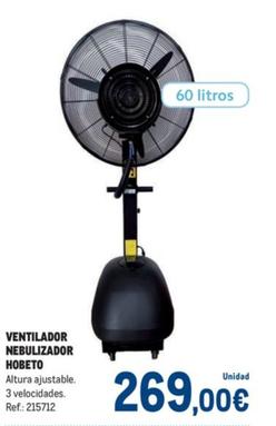 Oferta de Ventilador Nebulizador Hobeto por 269€ en Makro