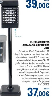Oferta de Makro - Elimina Insectos Lampara Solar Exterior Jata por 37€ en Makro