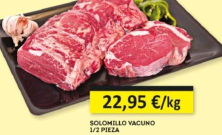 Oferta de Solomillo Vacuno 1/2 Pieza por 22,95€ en Economy Cash