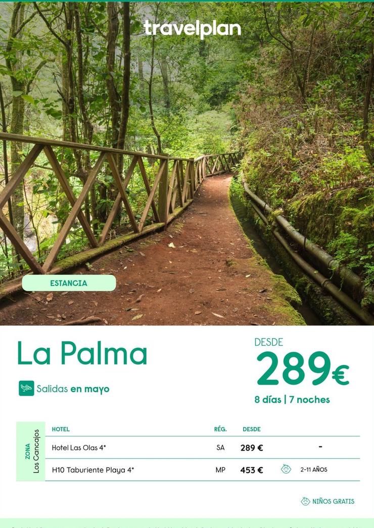Oferta de Travelplan - La Palma por 289€ en Travelplan