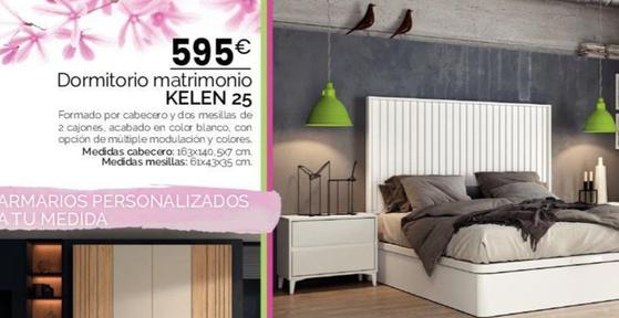 Oferta de Dormitorio Matrimonio Kelen 25 por 595€ en MyMobel