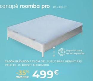 Oferta de Canapé Roomba Pro por 499€ en Mi Colchón