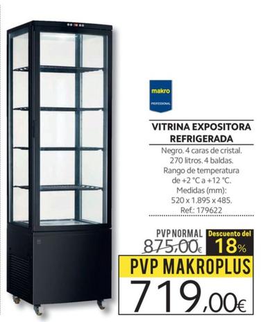 Oferta de Makro - Vitrina Expositora Refrigerada por 719€ en Makro