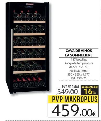 Oferta de Makro - Cava De Vinos La Sommeliere por 459€ en Makro