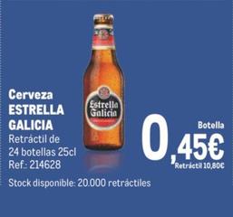 Oferta de Estrella Galicia - Cerveza por 0,45€ en Makro