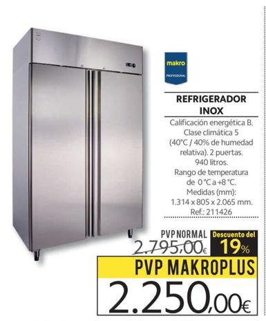 Oferta de Refrigerador Inox por 2250€ en Makro