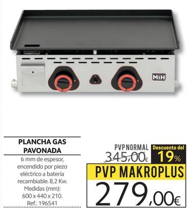 Oferta de Makro - Plancha Gas Pavonada por 279€ en Makro