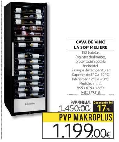 Oferta de La Sommeliere - Cava De Vino por 1199€ en Makro