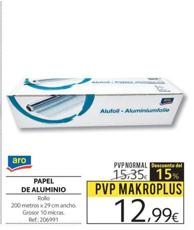 Oferta de Aro - Papel De Aluminio por 12,99€ en Makro