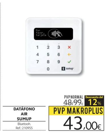 Oferta de Sumup - Datáfono Air por 43€ en Makro
