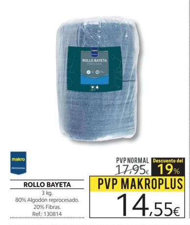 Oferta de Rollo Bayeta por 14,55€ en Makro