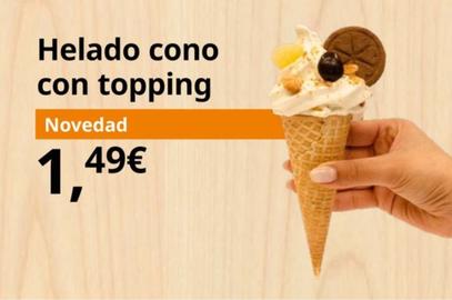 Oferta de Helado Cono Con Topping por 1,49€ en IKEA