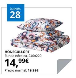 Oferta de Hönsgullört - Funda Nórdica, 240x220 por 14,99€ en IKEA