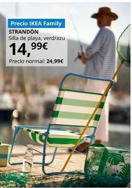 Oferta de Strandön - Silla De Playa, Verd/Azu por 14,99€ en IKEA