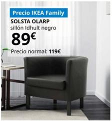 Oferta de Solsta Olarp - Sillón Idhult Negro por 89€ en IKEA
