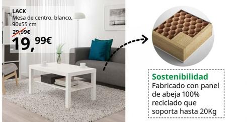 Oferta de Lack - Mesa De Centro, Blanco, 90x55 CM por 19,99€ en IKEA