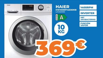 Oferta de Haier - Lavadoras HW100BP14636NIB por 369€ en Pascual Martí