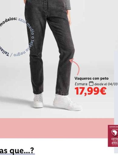 Oferta de Esmara - Vaqueros Con Peto por 17,99€ en Lidl