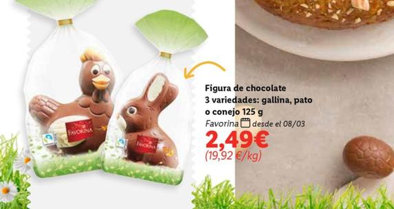 Oferta de Favorina - Figura De Chocolate Gallina por 2,49€ en Lidl