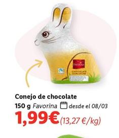 Oferta de Favorina - Conejo De Chocolate por 1,99€ en Lidl