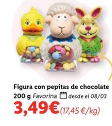 Oferta de Favorina - Figura Con Pepitas De Chocolate por 3,49€ en Lidl