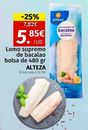 Oferta de Alteza - Lomo Supremo De Bacalao por 5,85€ en Maskom Supermercados