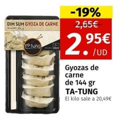 Oferta de Ta Tung - Gyozas De Carne por 2,95€ en Maskom Supermercados