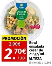 Oferta de Alteza - Bowl Ensalada César por 2,7€ en Maskom Supermercados