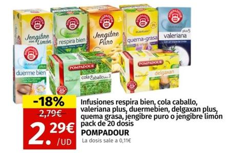 Oferta de Pompadour - Infusiones Respira Bien por 2,29€ en Maskom Supermercados