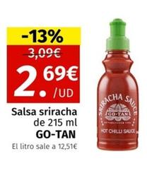 Oferta de Salsa Sriracha por 2,69€ en Maskom Supermercados