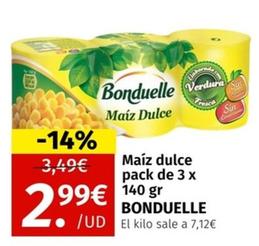 Oferta de Bonduelle - Maíz Dulce por 2,99€ en Maskom Supermercados