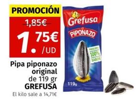 Oferta de Pipas por 1,75€ en Maskom Supermercados