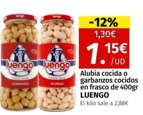Oferta de Luengo - Alubia Cocida por 1,15€ en Maskom Supermercados