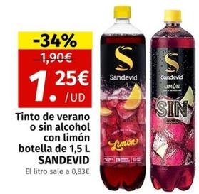 Oferta de Sandevid - Tinto De Verano por 1,25€ en Maskom Supermercados