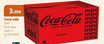 Oferta de Coca-cola - Zero por 3,3€ en Maskom Supermercados