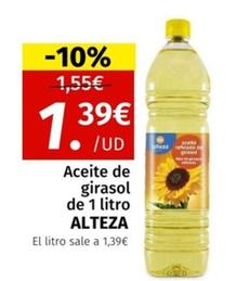 Oferta de Alteza - Aceite De Girasol por 1,39€ en Maskom Supermercados
