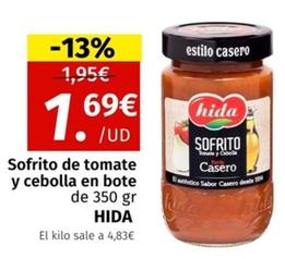 Oferta de Hida - Sofrito De Tomate Y Cebolla En Bote por 1,69€ en Maskom Supermercados