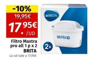 Oferta de Brita - Filtro Maxtra por 17,95€ en Maskom Supermercados
