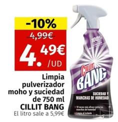 Oferta de Cillit Bang - Limpia Pulverizador Moho Y Suciedad por 4,49€ en Maskom Supermercados
