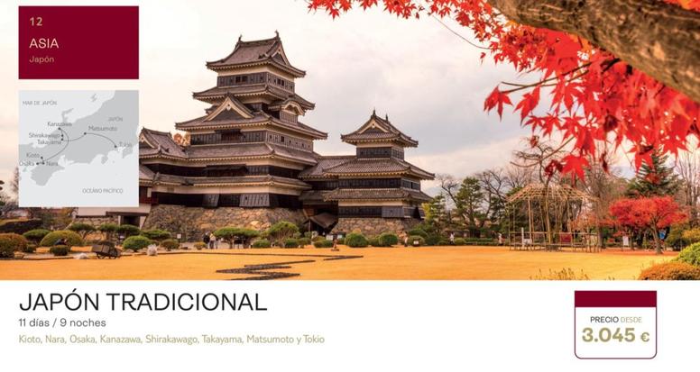 Oferta de Japón Tradicional por 3045€ en Tui Travel PLC