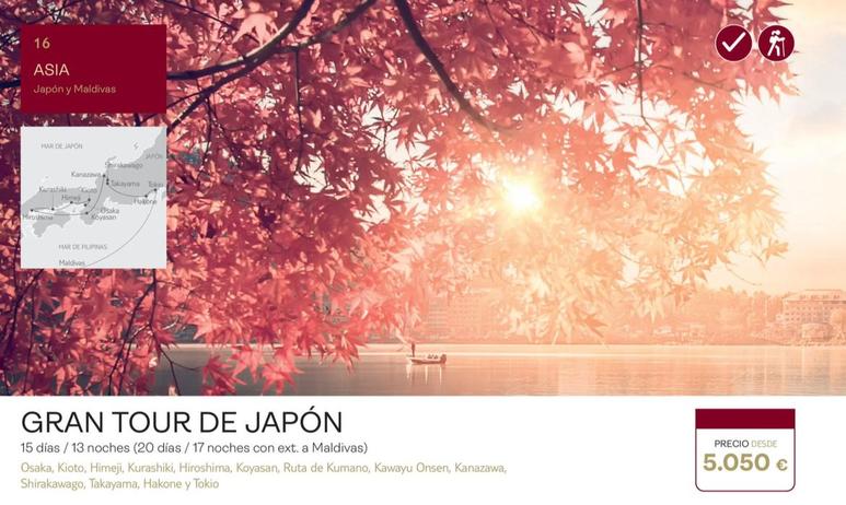 Oferta de Viajes a Japón por 5050€ en Tui Travel PLC