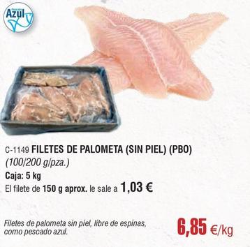 Oferta de Abordo - Filetes De Palometa Sin Piel por 6,85€ en Abordo