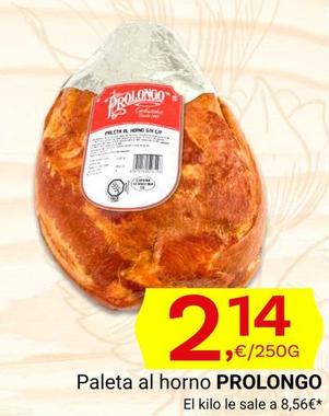 Oferta de Prolongo - Paleta Al Horno por 2,14€ en Supermercados Dani