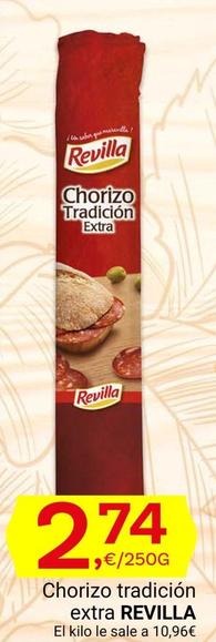 Oferta de Revilla - Chorizo Tradición Extra por 2,74€ en Supermercados Dani