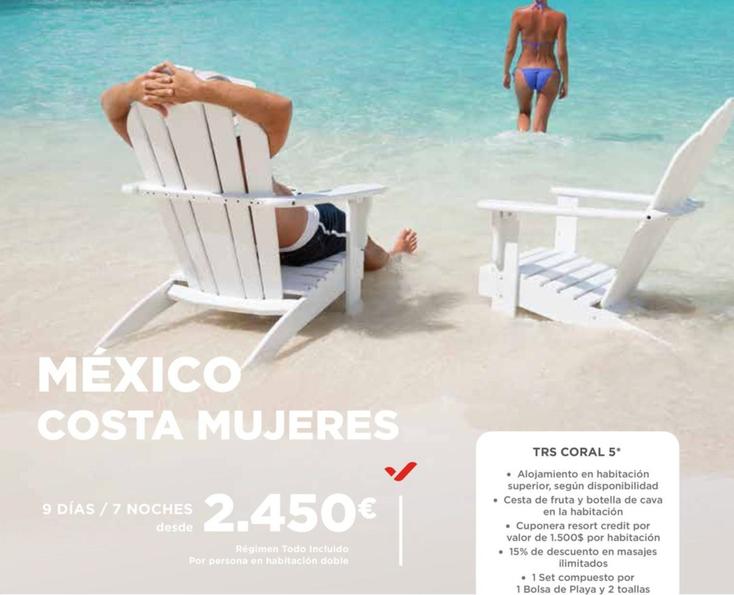 Oferta de México Costa Mujeres por 2450€ en Halcón Viajes