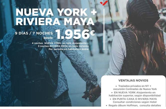 Oferta de Nueva York + Riviera Maya por 1956€ en Halcón Viajes