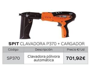Oferta de Spit - Clavadora P370 + Cargador por 701,92€ en Isolana